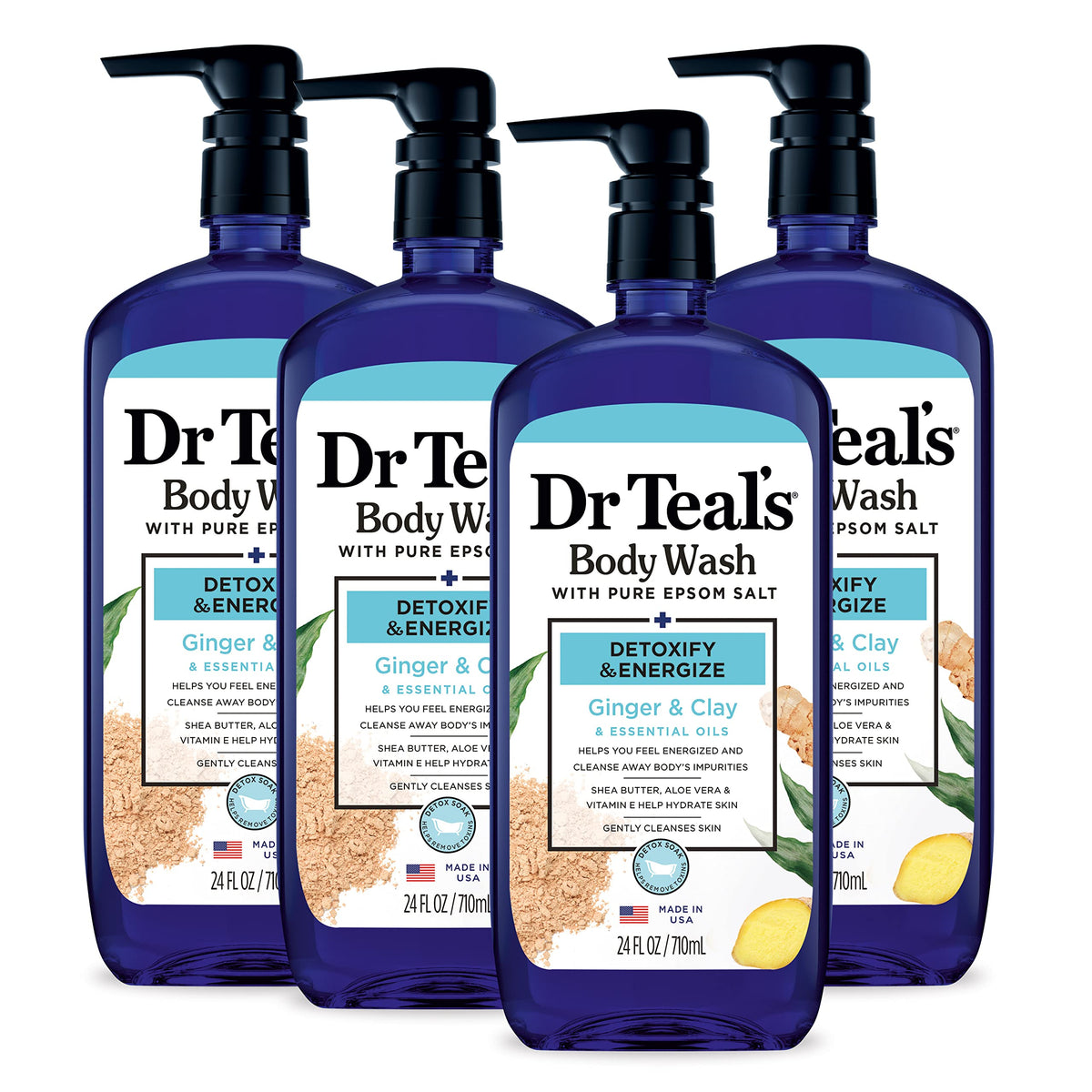 Dr Teal's gel de ducha con sal epsom para refrescar la piel