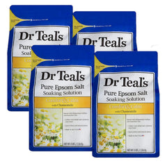 Dr Teal's Comfort & Calm: bain avec sel d'Epsom et camomille pour détente musculaire