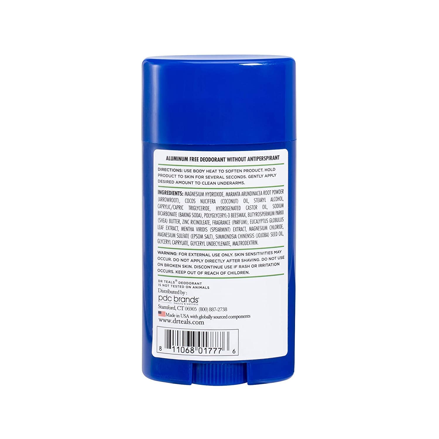 Dr Teal's desodorante, textura cremosa con manteca de karité para uso diario