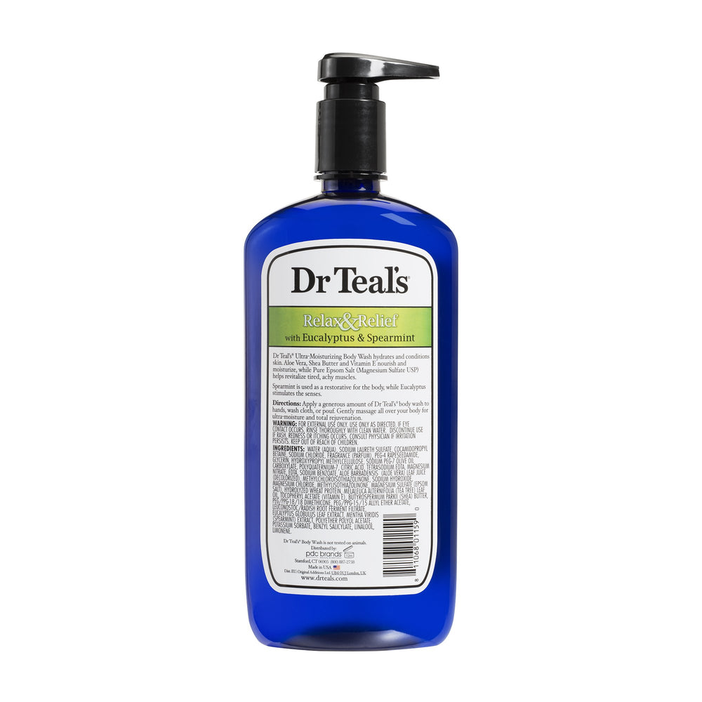 Dr Teal's eucalyptus: fraîcheur revitalisante et détente.