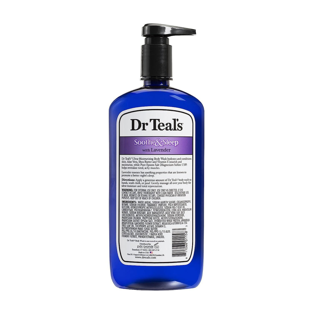 Dr Teal's lavande: parfum apaisant favorisant le sommeil potentiel.