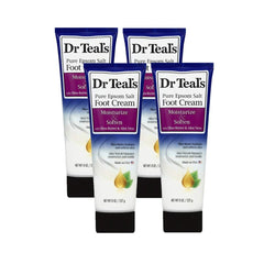 Dr Teal's crema de pies con manteca de karité y aloe para pies suaves y nutridos.