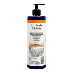 Loción corporal Dr Teal's Citrus, aplicación suave para piel hidratada.