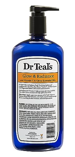 Dr Teal's mezcla aloe vera, karité y vitamina E para hidratar la piel.