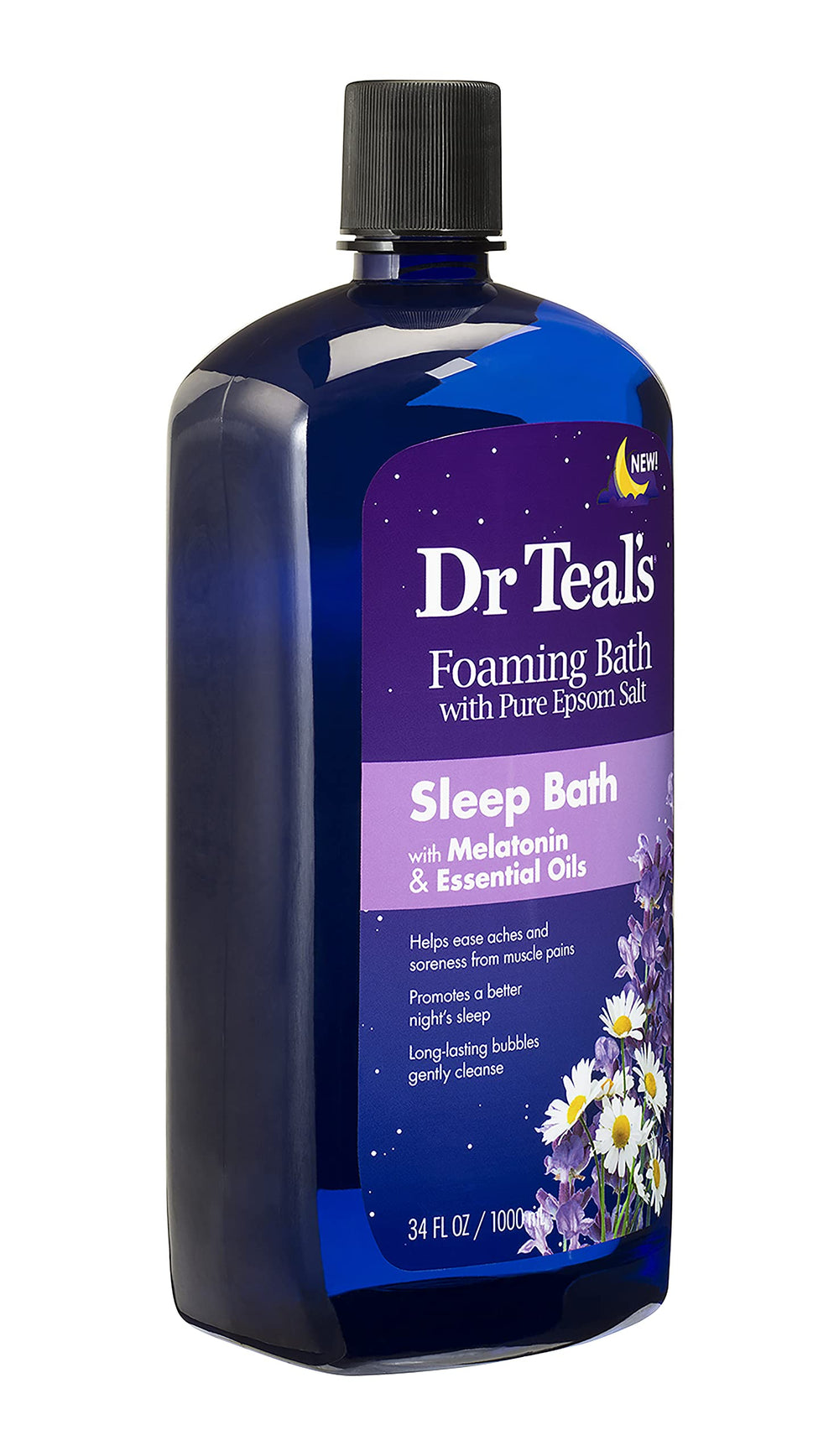 Dr Teal's Mousse luxueuse, texture riche qui transforme le bain en spa.