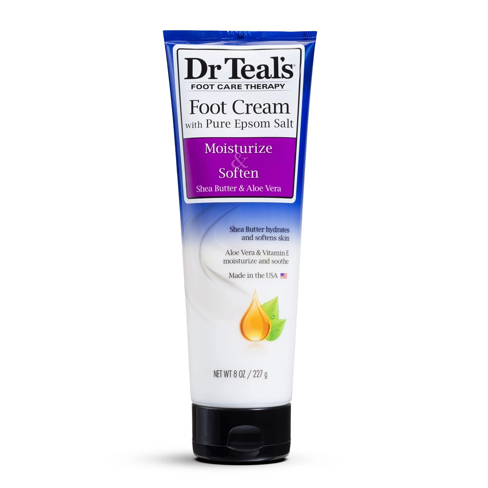 Dr Teal's set regalo de crema para pies con sales de Epsom para uso diario y relajación.