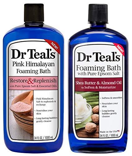 Dr Teal's Set de Baño Espumoso Variedad: experiencia tipo spa con sales de Epsom.