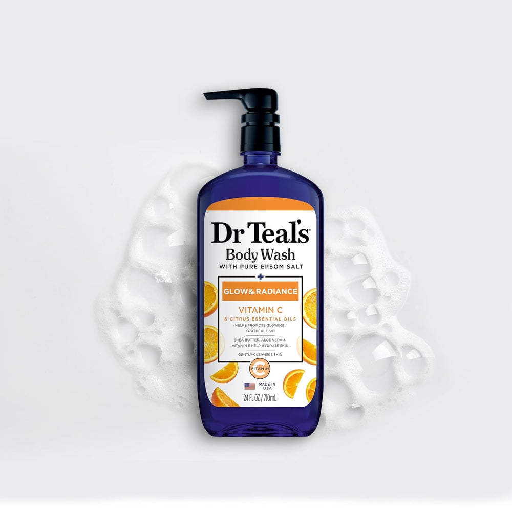 Dr Teal's ambiente de spa en casa durante la higiene diaria.