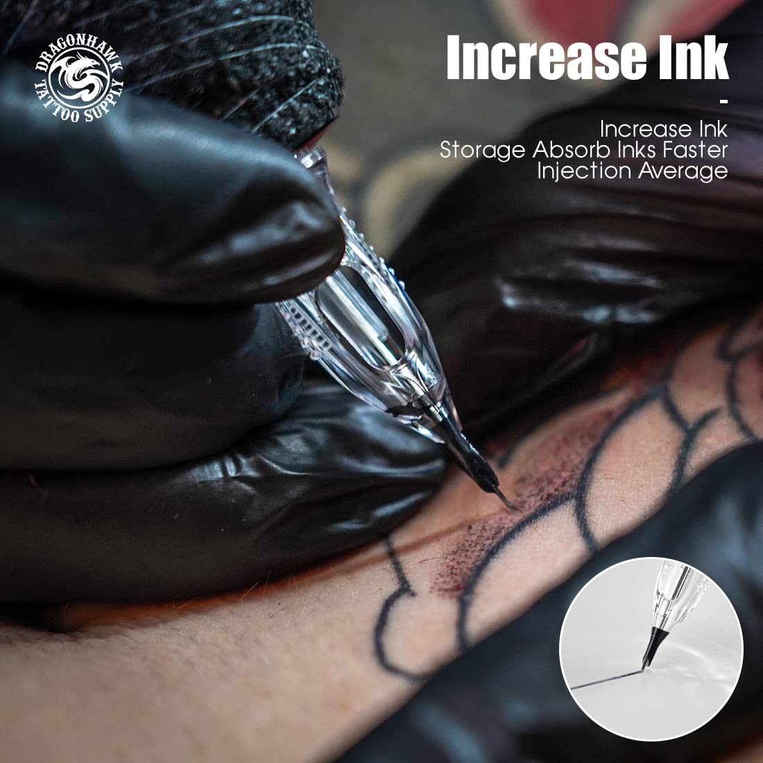 Cartuchos desechables Dragonhawk 11RL con empaque estéril para uso profesional.