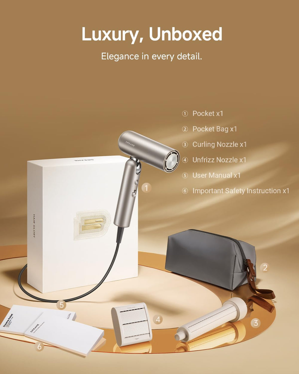 Dreame Pocket motor sin escobillas ofrece rendimiento confiable.