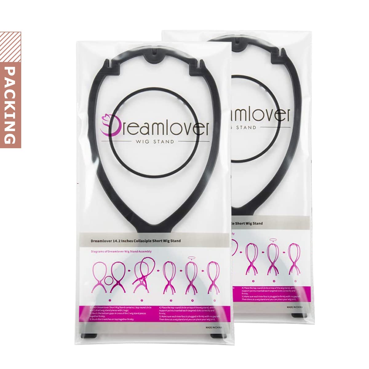 Dreamlover: soporte de cabeza para peluca ligero, perfecto para maletas y traslados