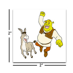 Tatuajes Shrek DreamWorks, diseños de personajes para manualidades o regalos en fiestas.
