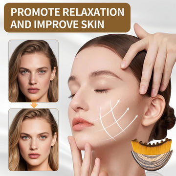 Cepillo de Contorno Linfático Facial, masaje relajante para piel fresca y firme.