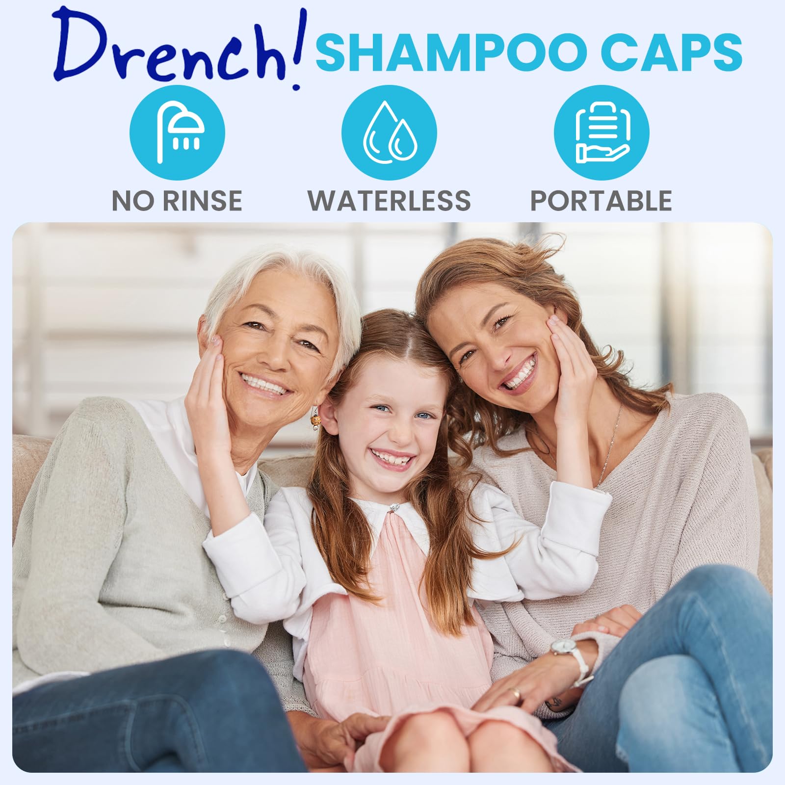 Drench Medical cap fragancia natural, deja sensación fresca sin alcohol.