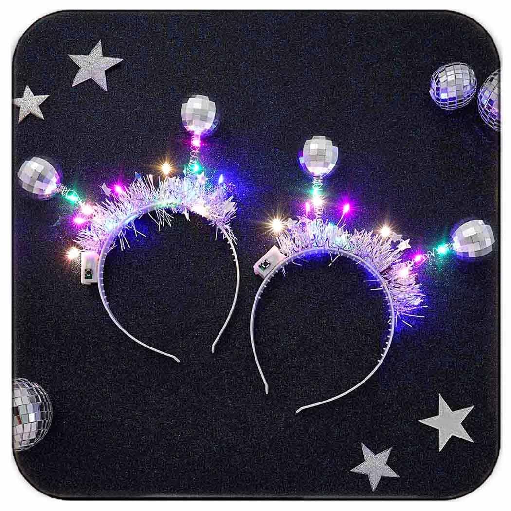 DRESBE diadema alien luz plata ilumina la fiesta con brillo suave y cómodo.