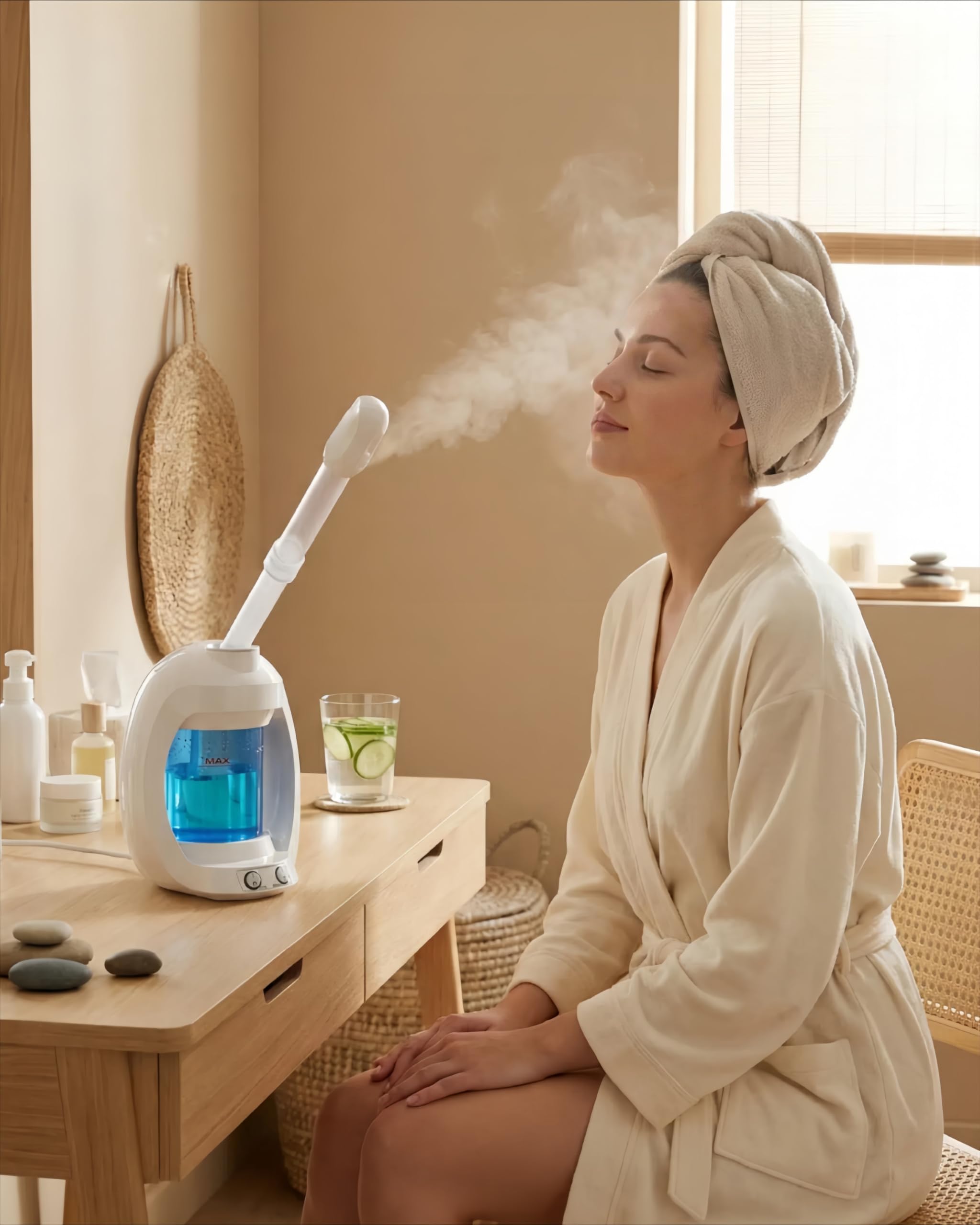 Dress Vous utilisation à domicile pour une routine spa.