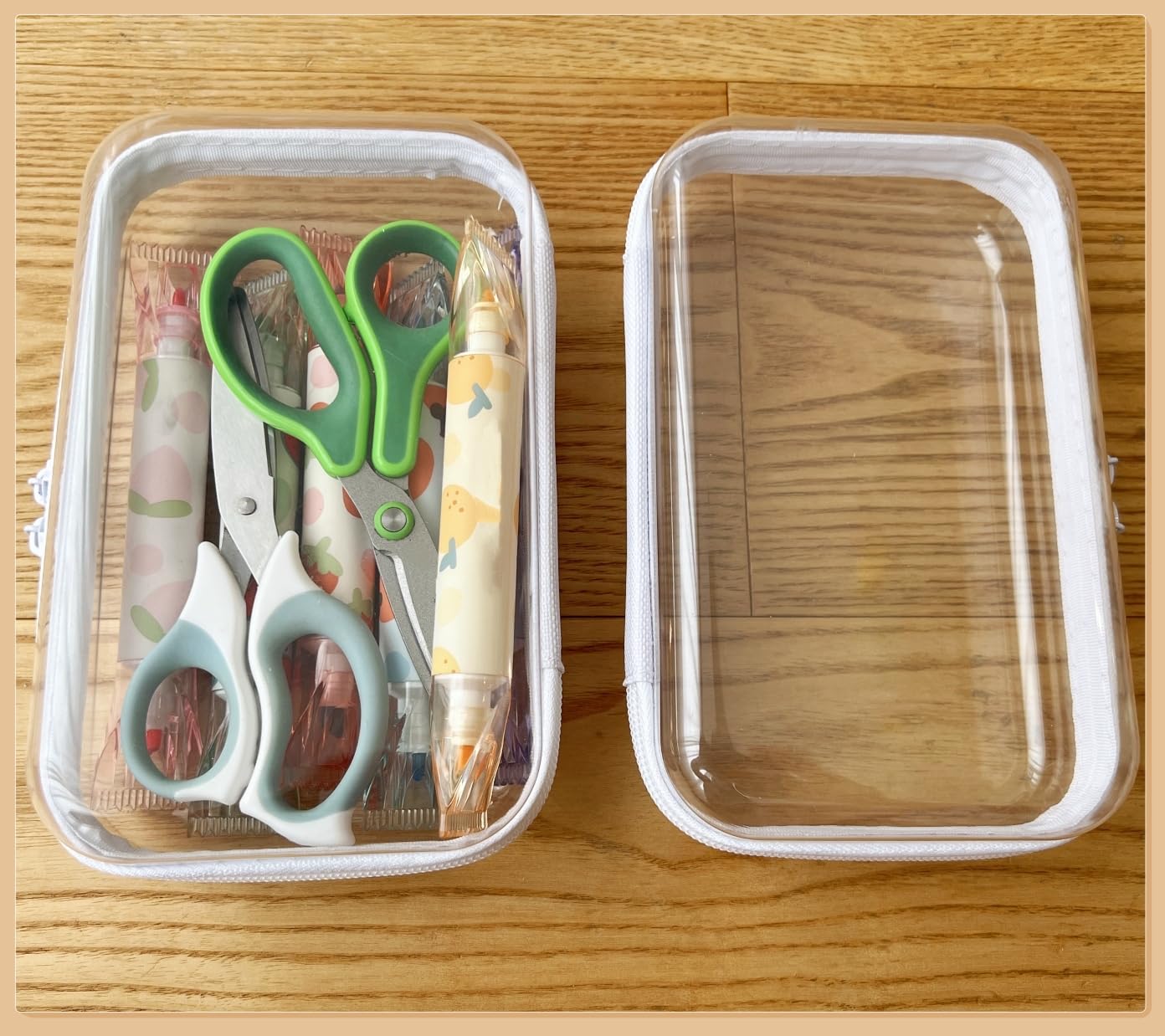 Dressica estuche de viaje y uso diario para cosméticos y útiles.