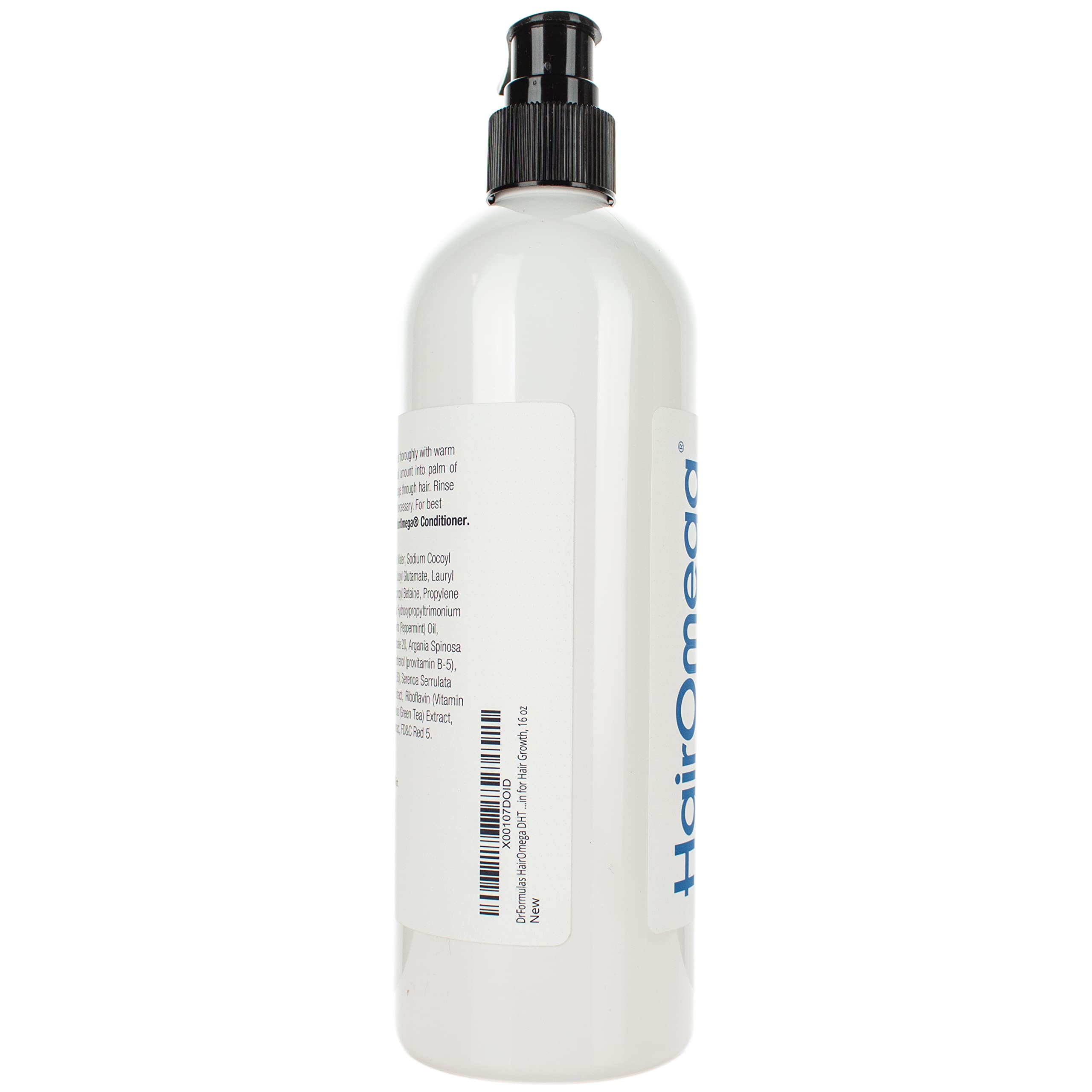 DrFormulas HairOmega Shampoo textura: sensación fresca e hidratante durante el lavado.