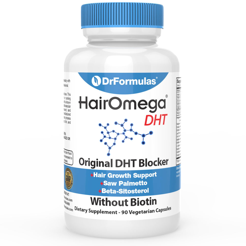 DrFormulas Original DHT Blocker en bouteille, soutien potentiel de la santé capillaire.