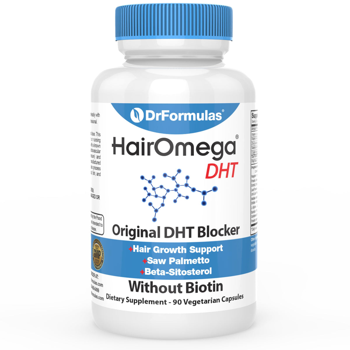 DrFormulas Original DHT Blocker en bouteille, soutien potentiel de la santé capillaire.