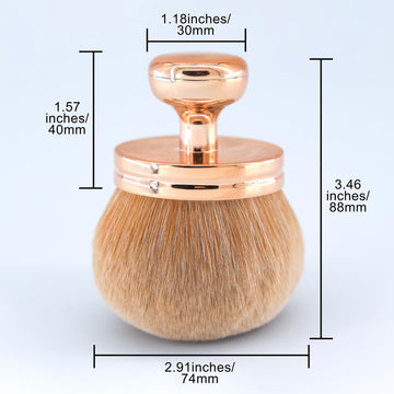 DRIPOO brocha kabuki extragrande para rostro, acabado suave y uniforme