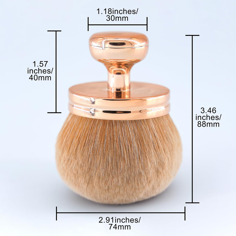 DRIPOO brocha kabuki extragrande para rostro, acabado suave y uniforme