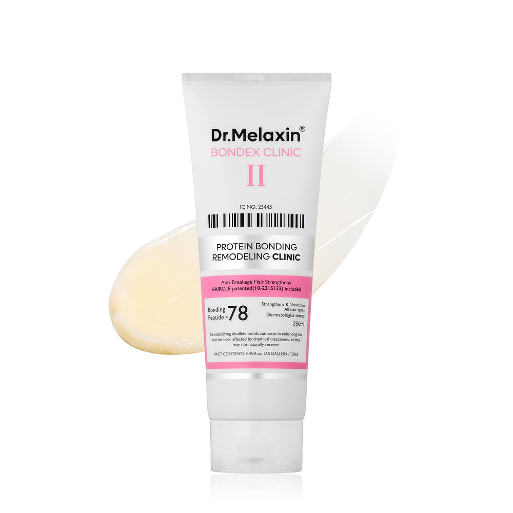 Dr.Melaxin Bondex – botella con bomba para aplicación fácil y reparación suave del cabello.