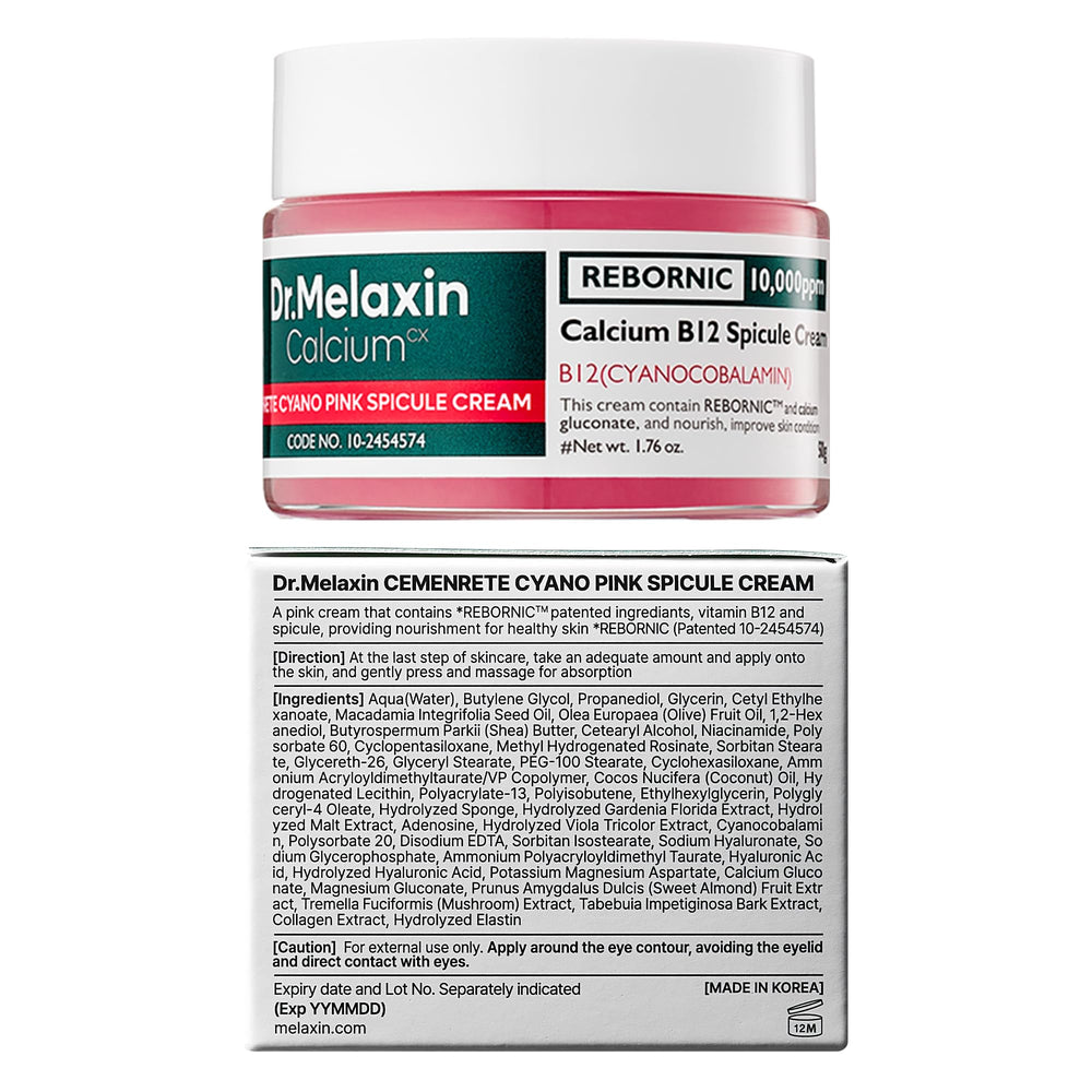 Dr.Melaxin Cemenrete tube de 1,69 fl. oz pour hydratation durable.