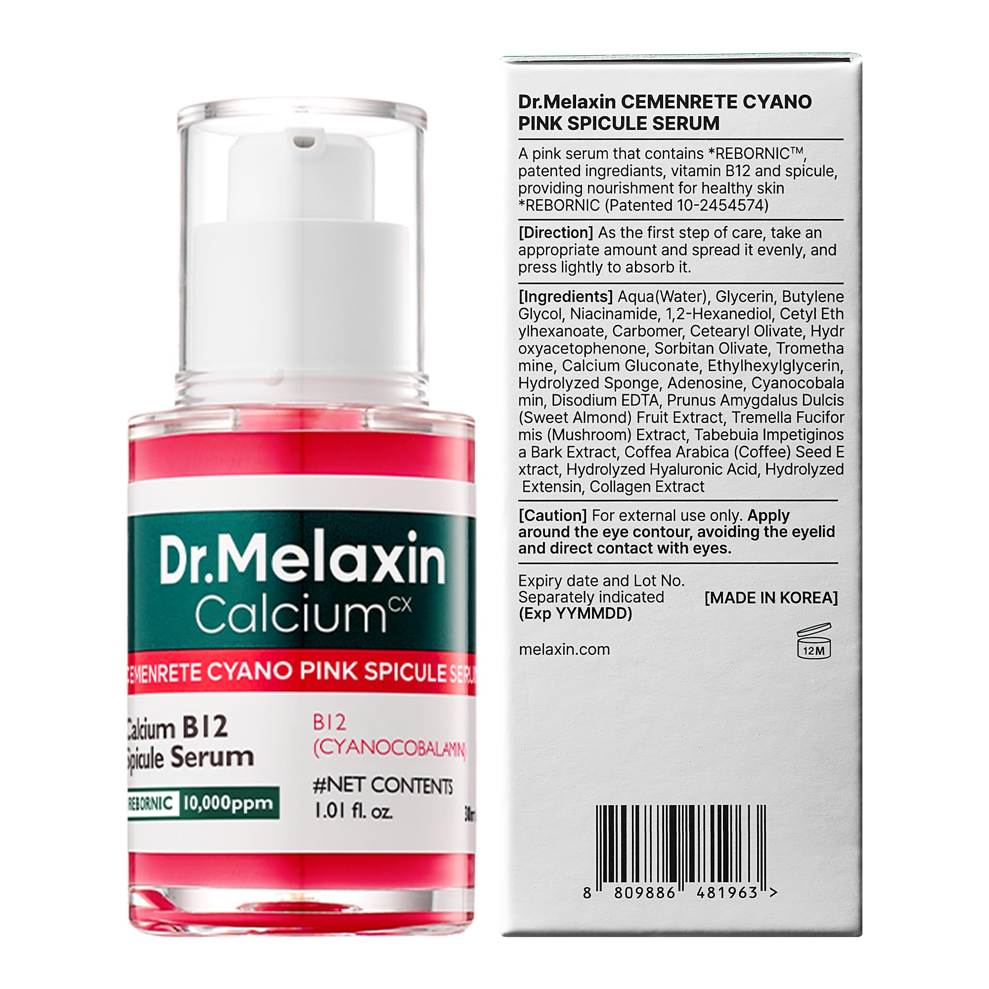 Dr.Melaxin Cemenrete: envase compacto, perfecto para viajes y retoques.