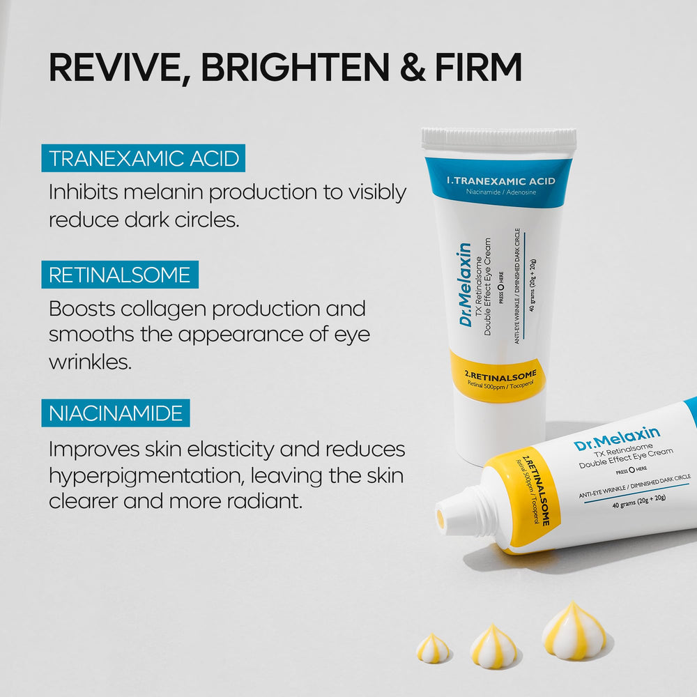 Dr.Melaxin texture crème nocturne: soin ciblé pour le soir.