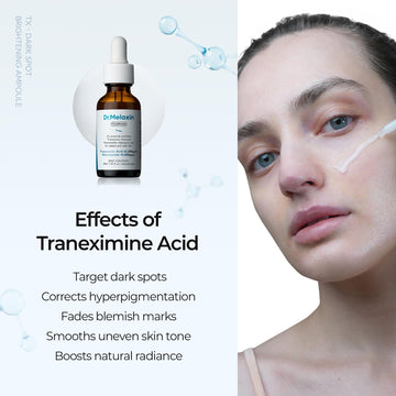 Dr.Melaxin TX ampoule étiquette sans fragrance : produit hypoallergénique et pur.