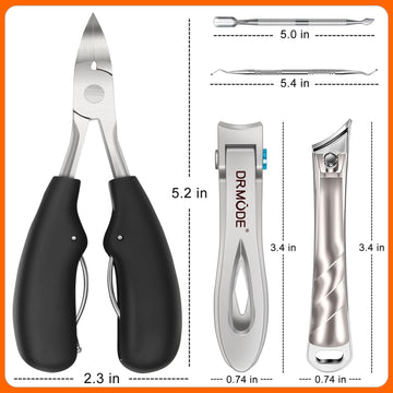 DRMODE conjunto cortaúñas duradero y fácil de limpiar.