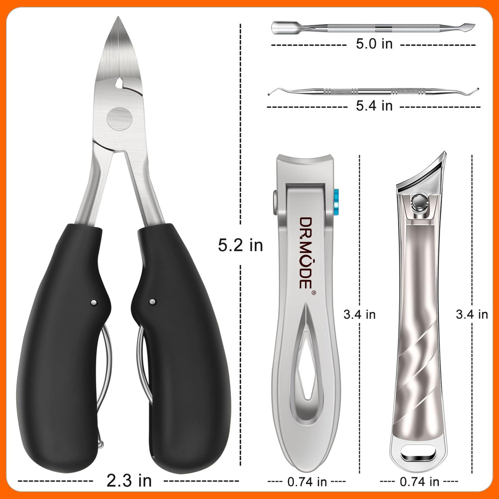 DRMODE conjunto cortaúñas duradero y fácil de limpiar.