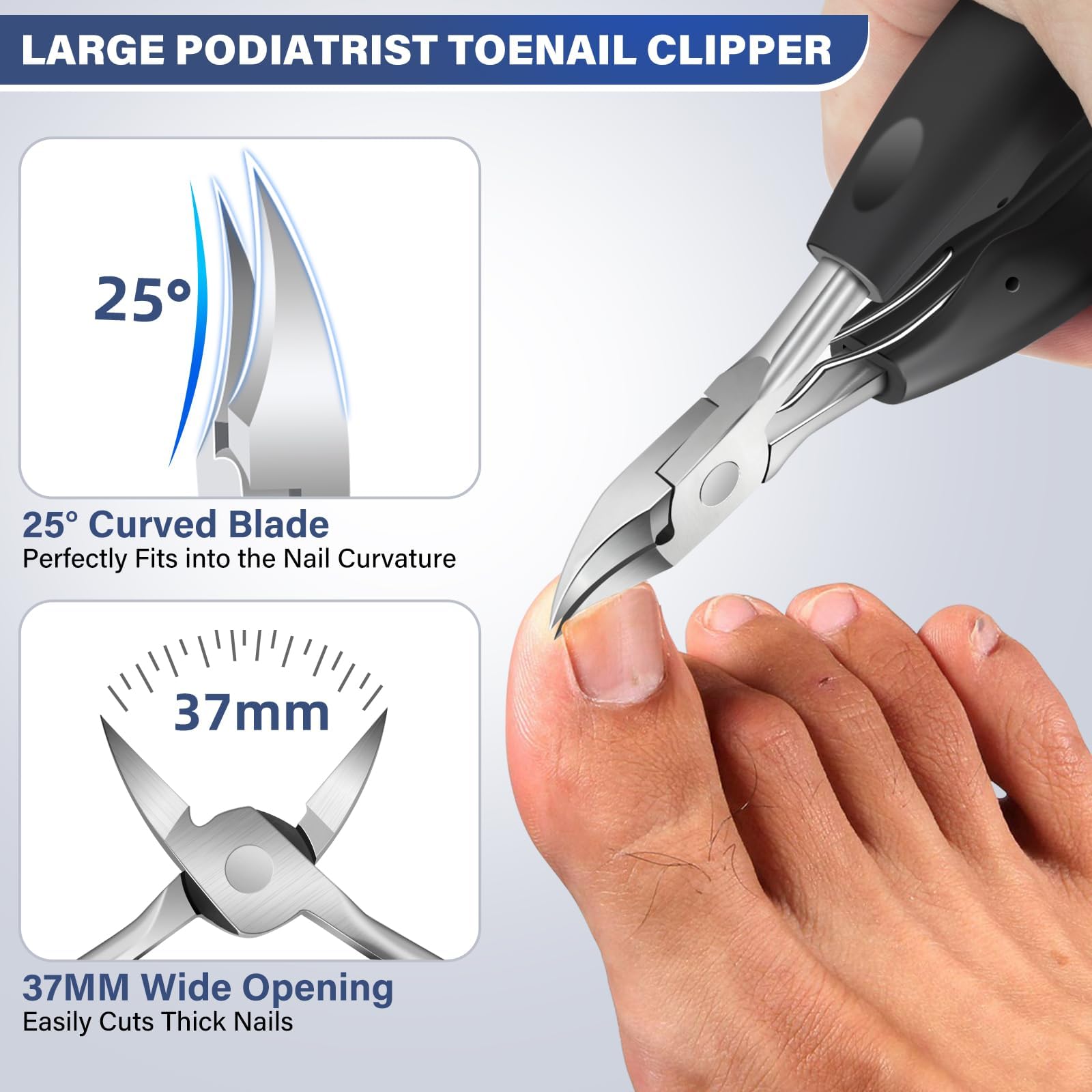 DRMODE cabeza angulada 7 para alcance cómodo en uñas difíciles
