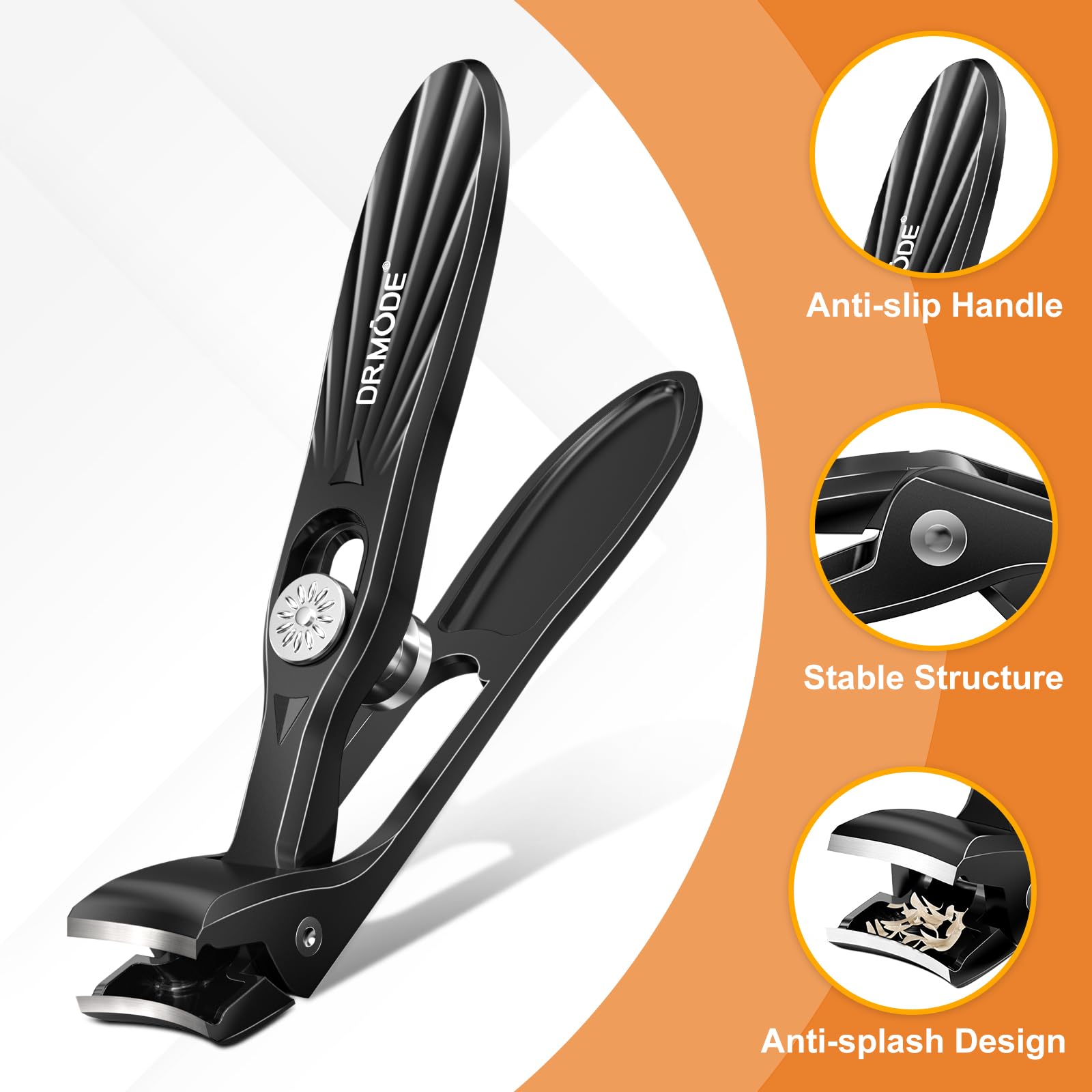 DRMODE cortauñas antisalpicaduras mantiene limpieza