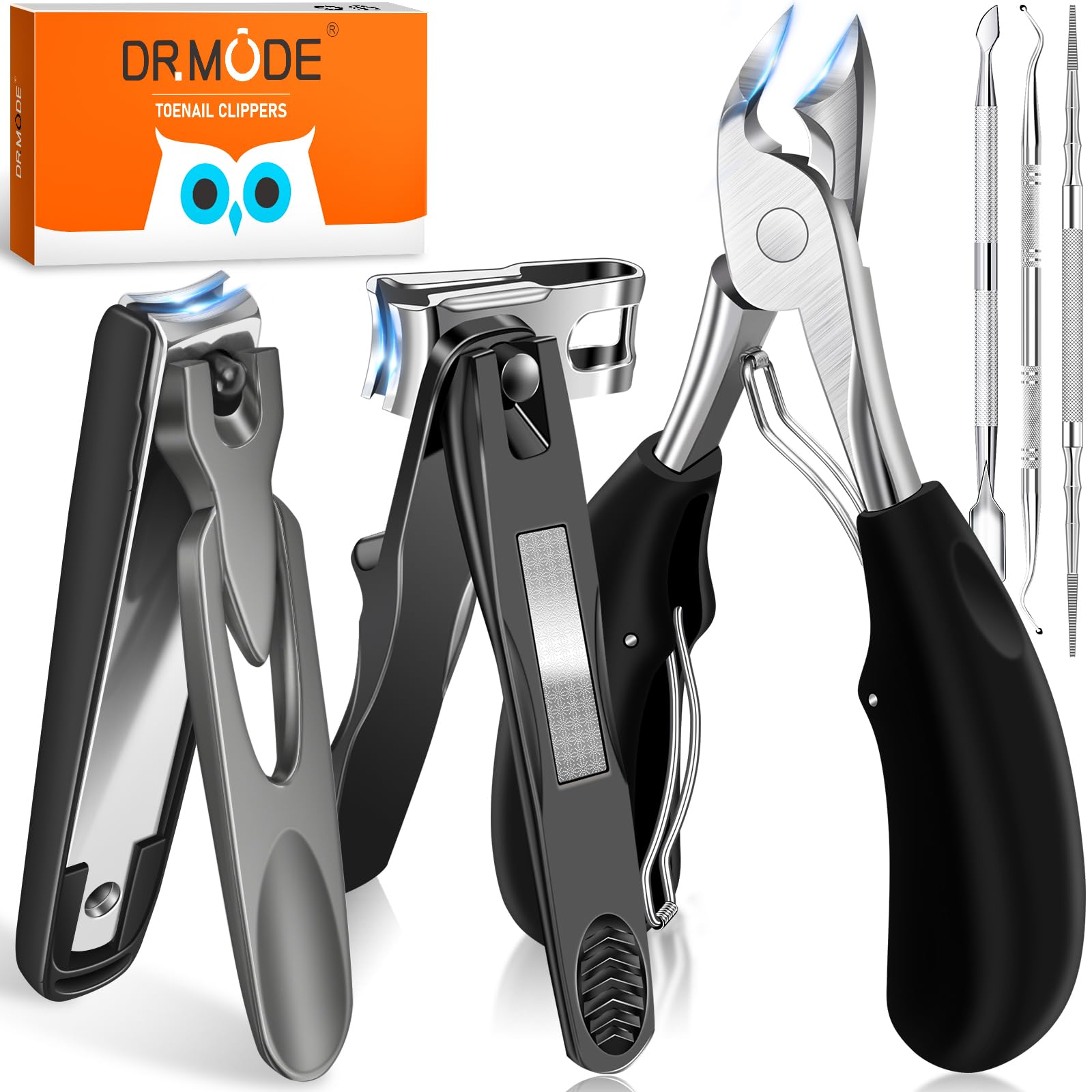 DRMODE Cortaúñas gruesas, apertura amplia para uñas difíciles con precisión