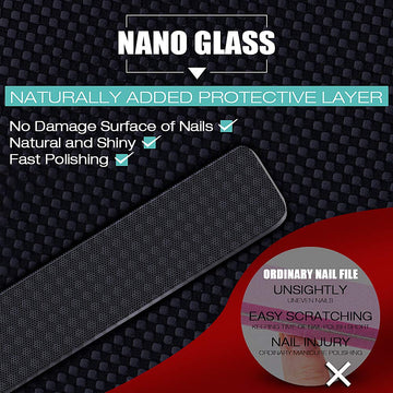 DRMODE lima para uñas naturales, pulido suave sin químicos.