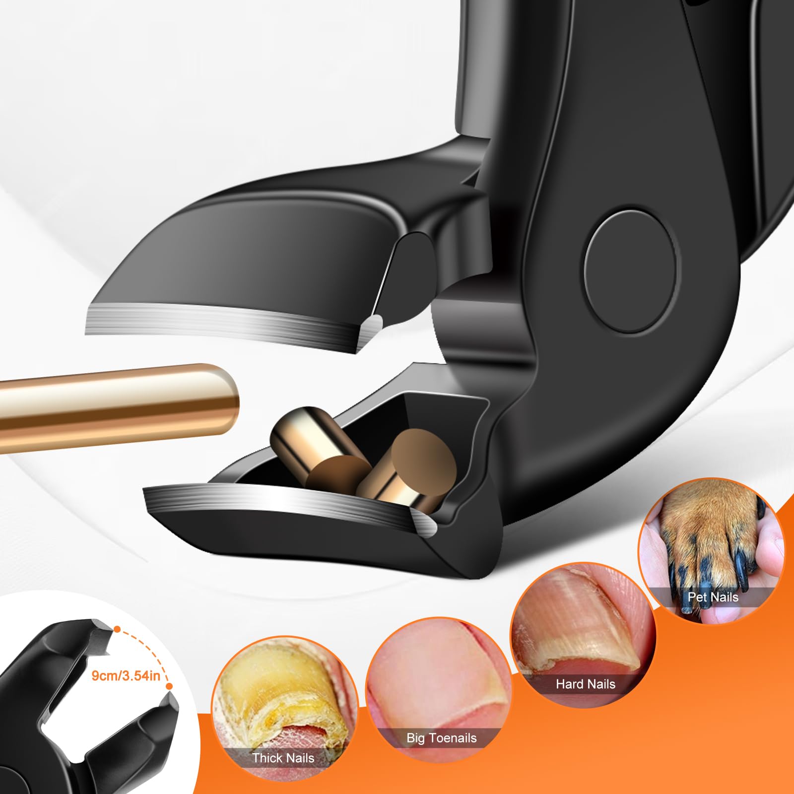 DRMODE mango antideslizante de 4,72 pulgadas ofrece agarre firme.