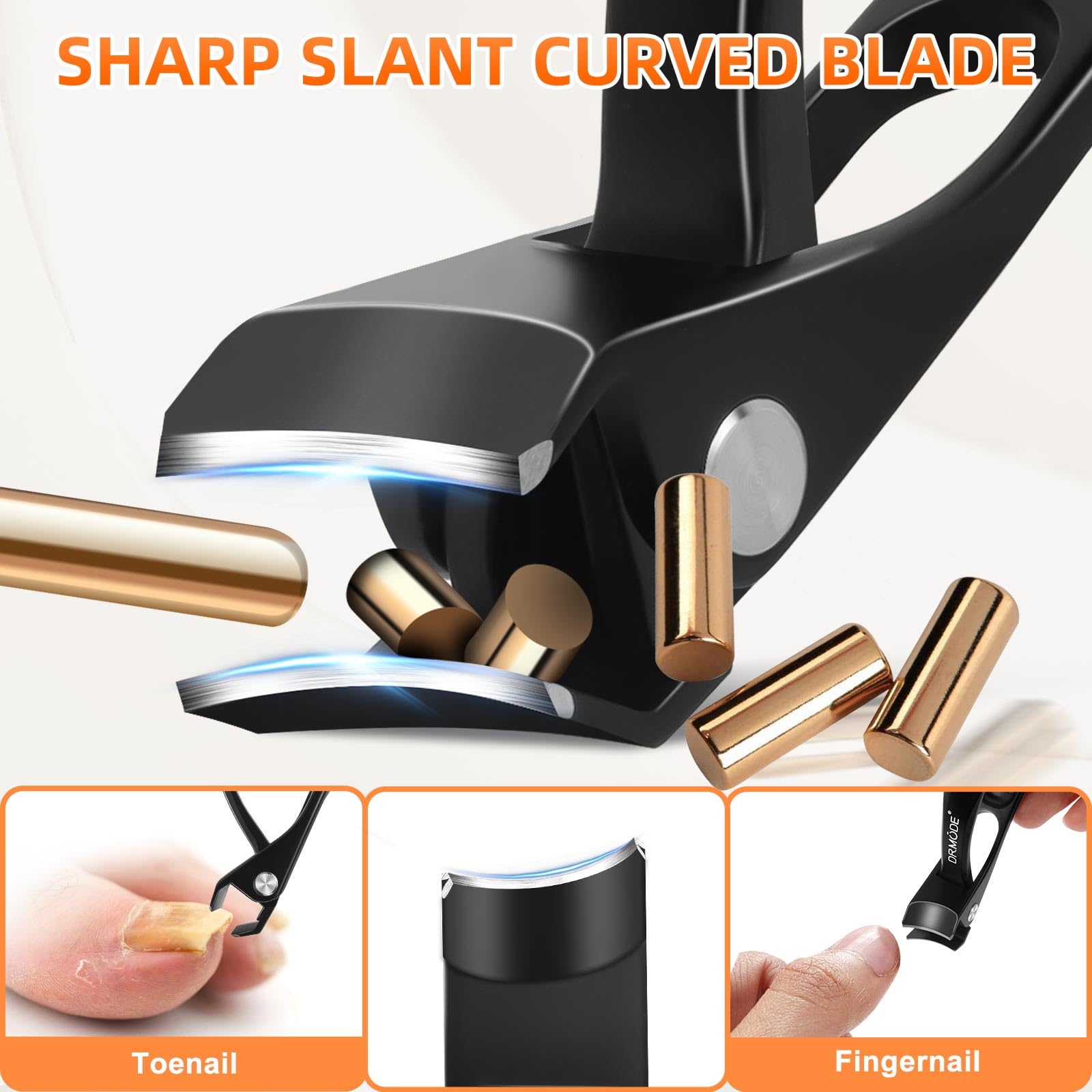 DRMODE mango ergonómico de 3,90 pulgadas para agarre seguro.