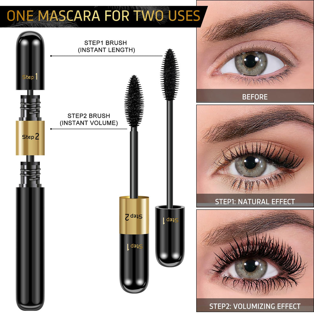 DRMODE Mascara aplicación suave sin grumos, acabado definido sin apelmazar.