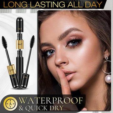 DRMODE Mascara con doble efecto 4D, dos pasos para estilos versátiles.