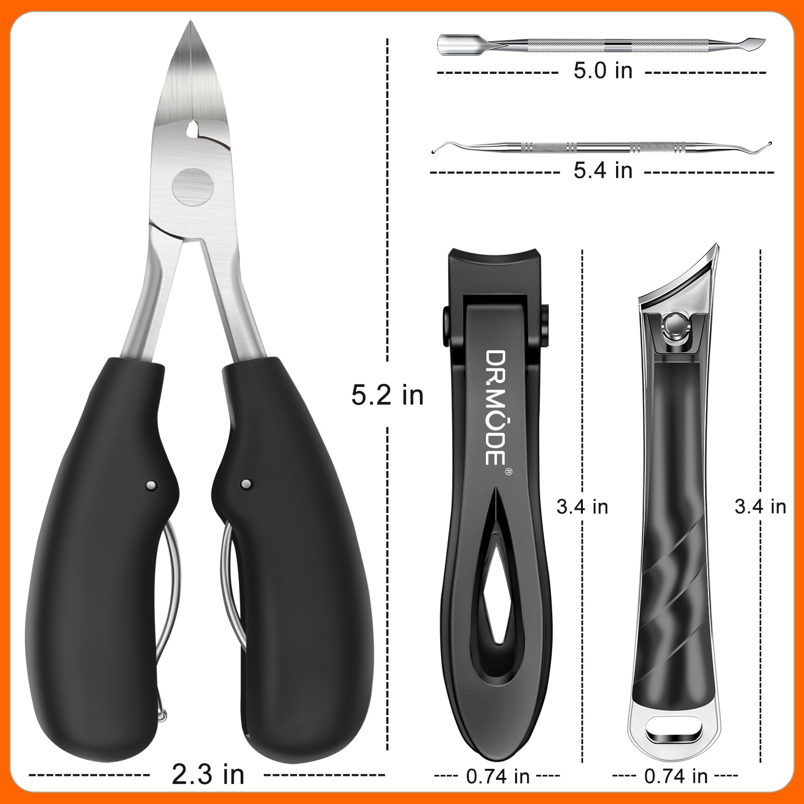 DRMODE acero inoxidable premium garantiza durabilidad y filo confiable.