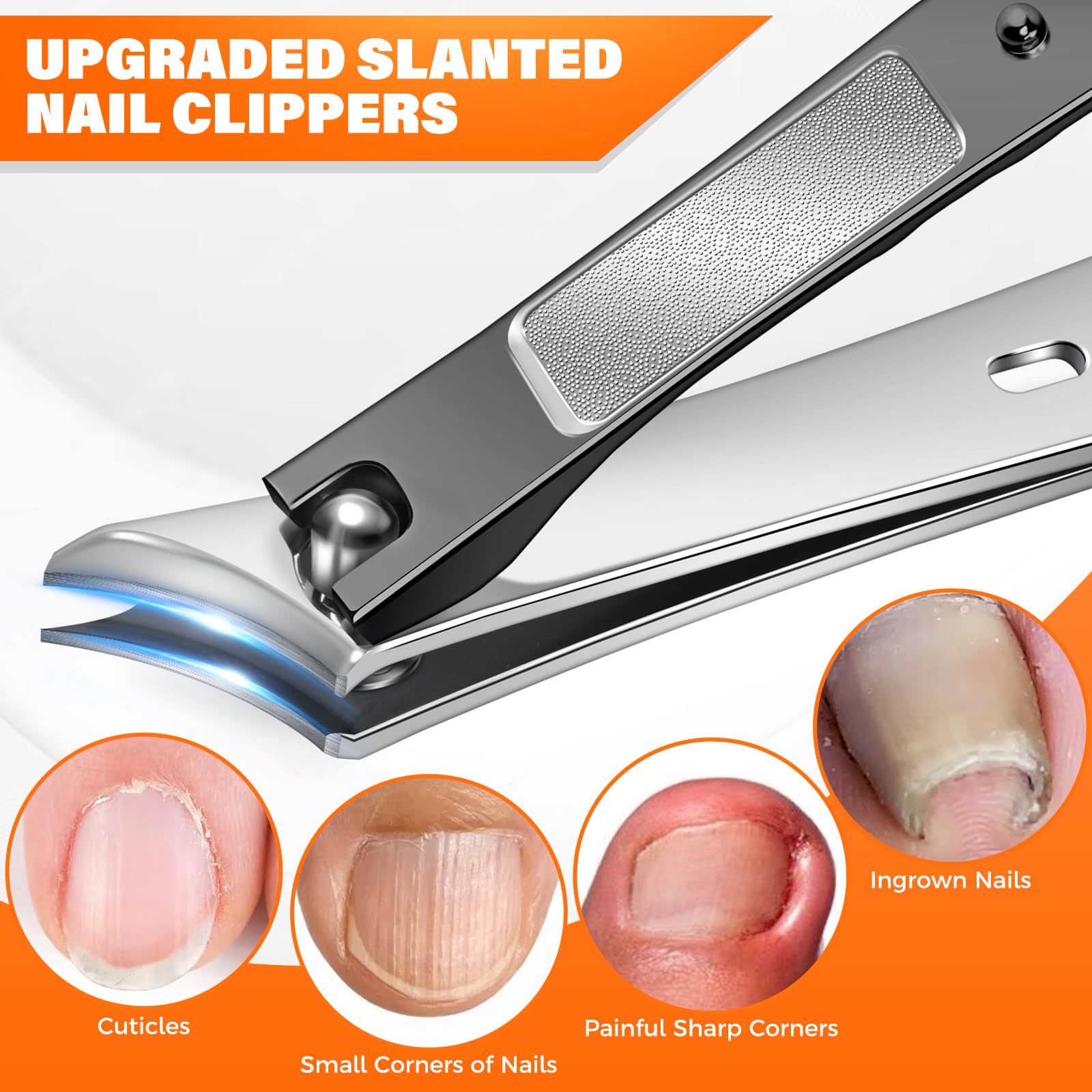 DRMODE levantador de uñas encarnadas para bordes más suaves.