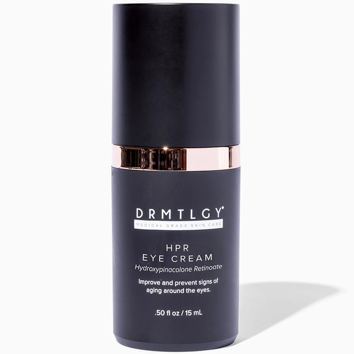 DRMTLGY HPR crema de ojos, botella con aplicación suave para mejor textura