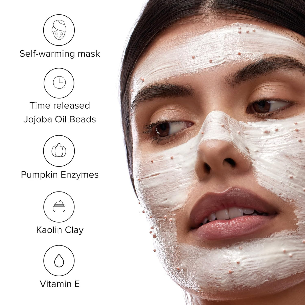 DRMTLGY mascarilla auto-calentante, sensación cálida para relajar la piel.