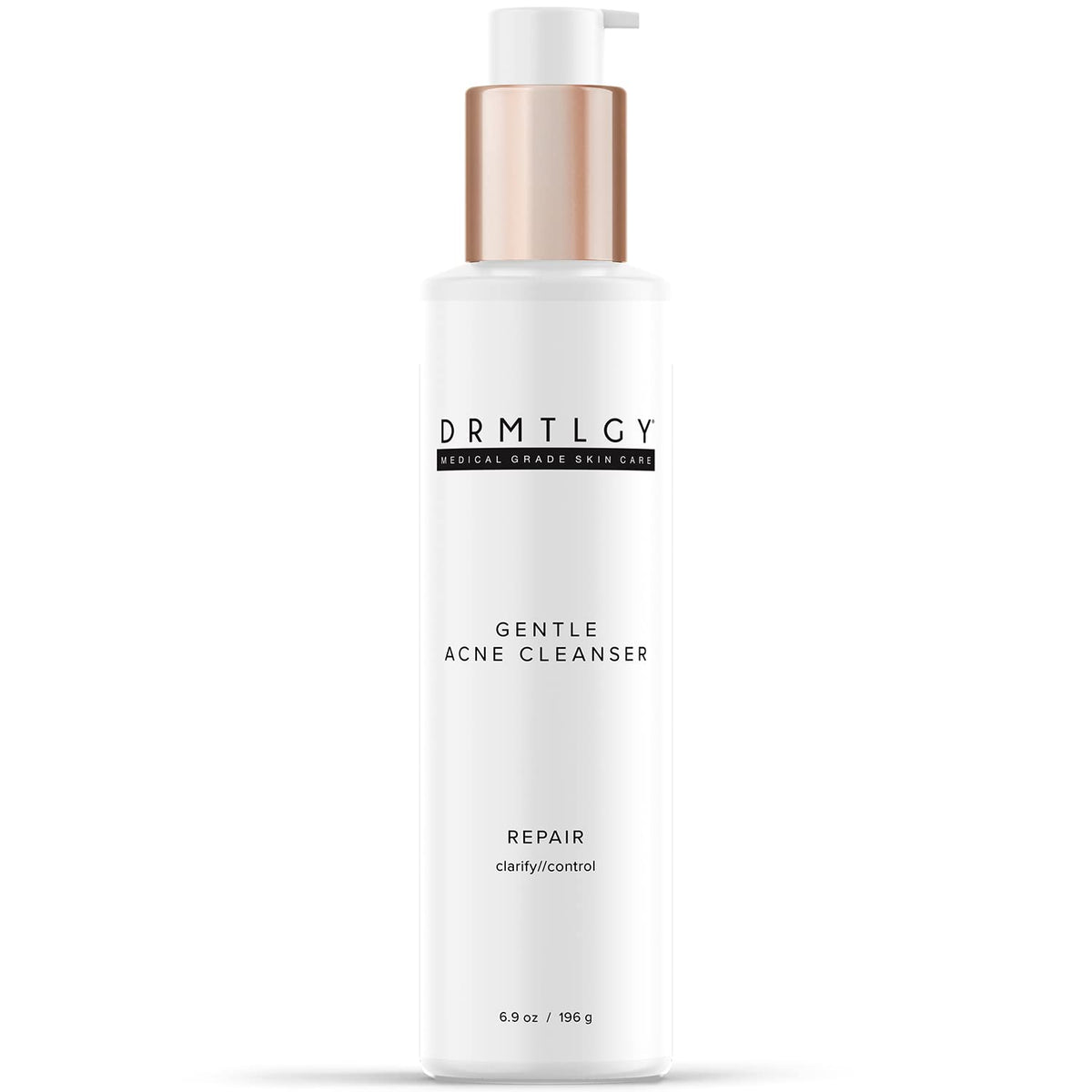 DRMTLGY Nettoyant anti-acné, bouteille pompe sans huile, pratique.