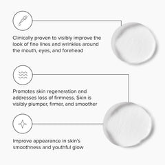 DRMTLGY Serum sin agujas con ingredientes clave para firmeza suave.