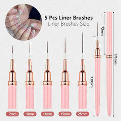 Dr.nail pluma de doble punta para escultura en uñas, diseño 3D