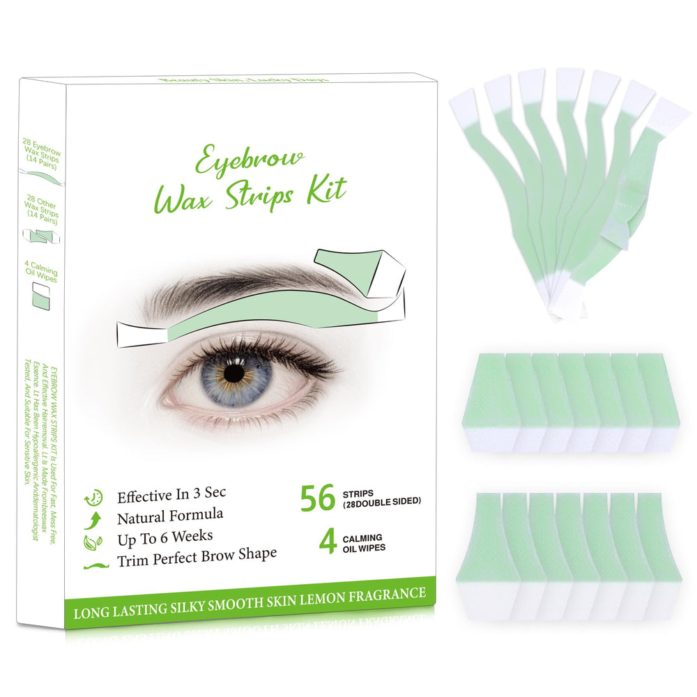 Dr.Okay tiras cera cejas para definición precisa sin irritación.