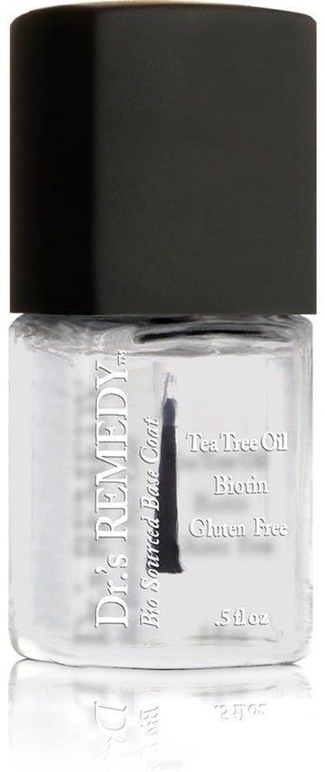 Dr.'s Remedy capa base: botella clara fortalece uñas y prepara superficie.